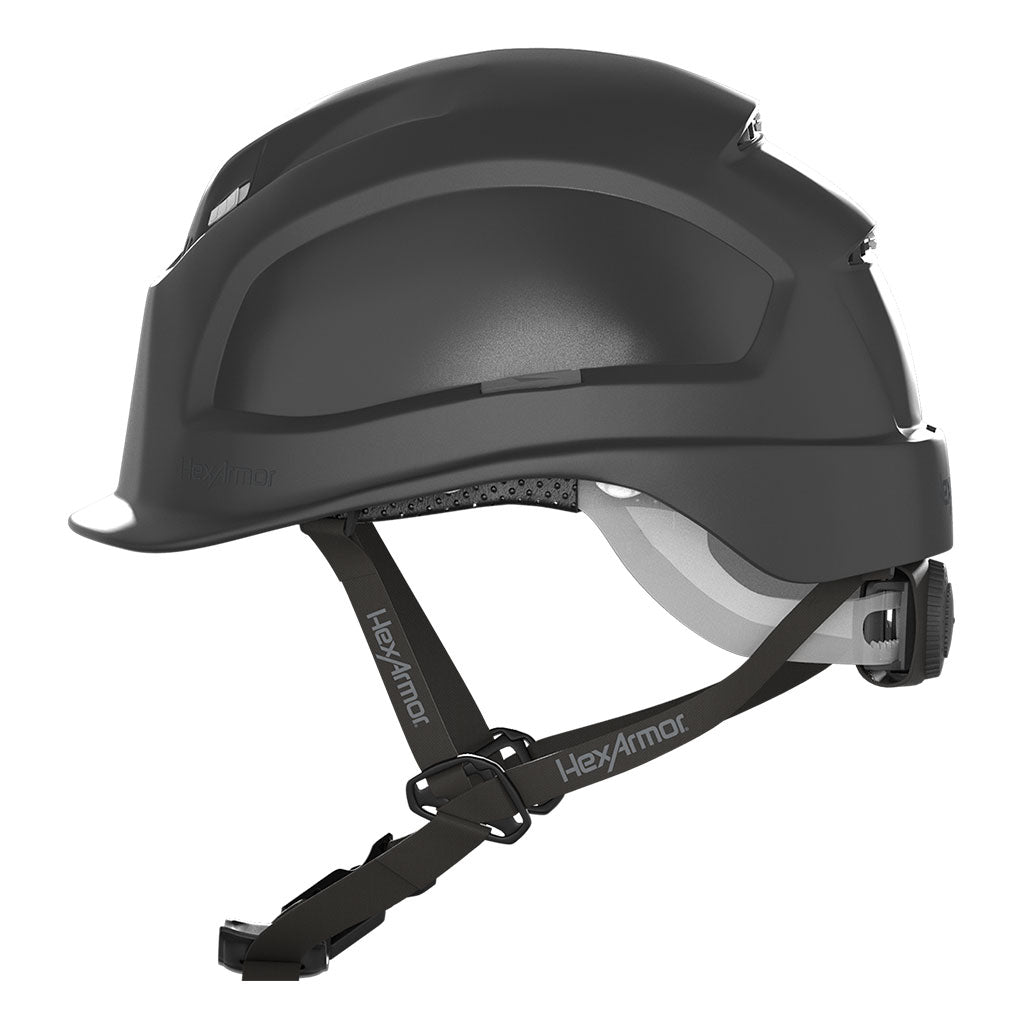 Ceros XP450A vented safety helmet as shown from the side.