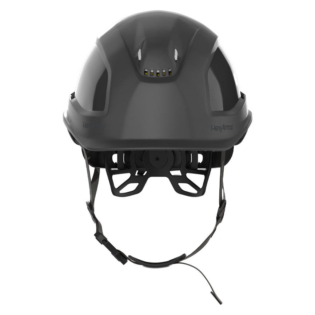 Ceros XP450A with Mips black vented safety helmet as shown from the front.