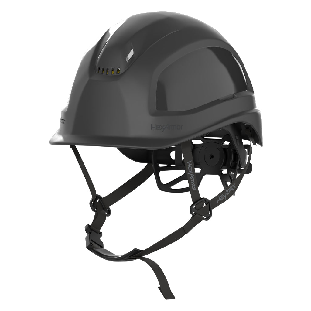 Ceros XP450A black safety helmet with Mips and chin strap.