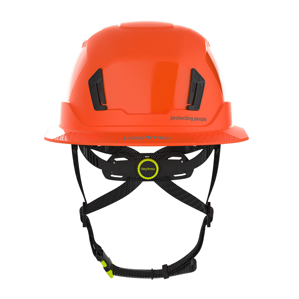 Ceros XT400 with Mips safety system in hi-vis orange rear view image