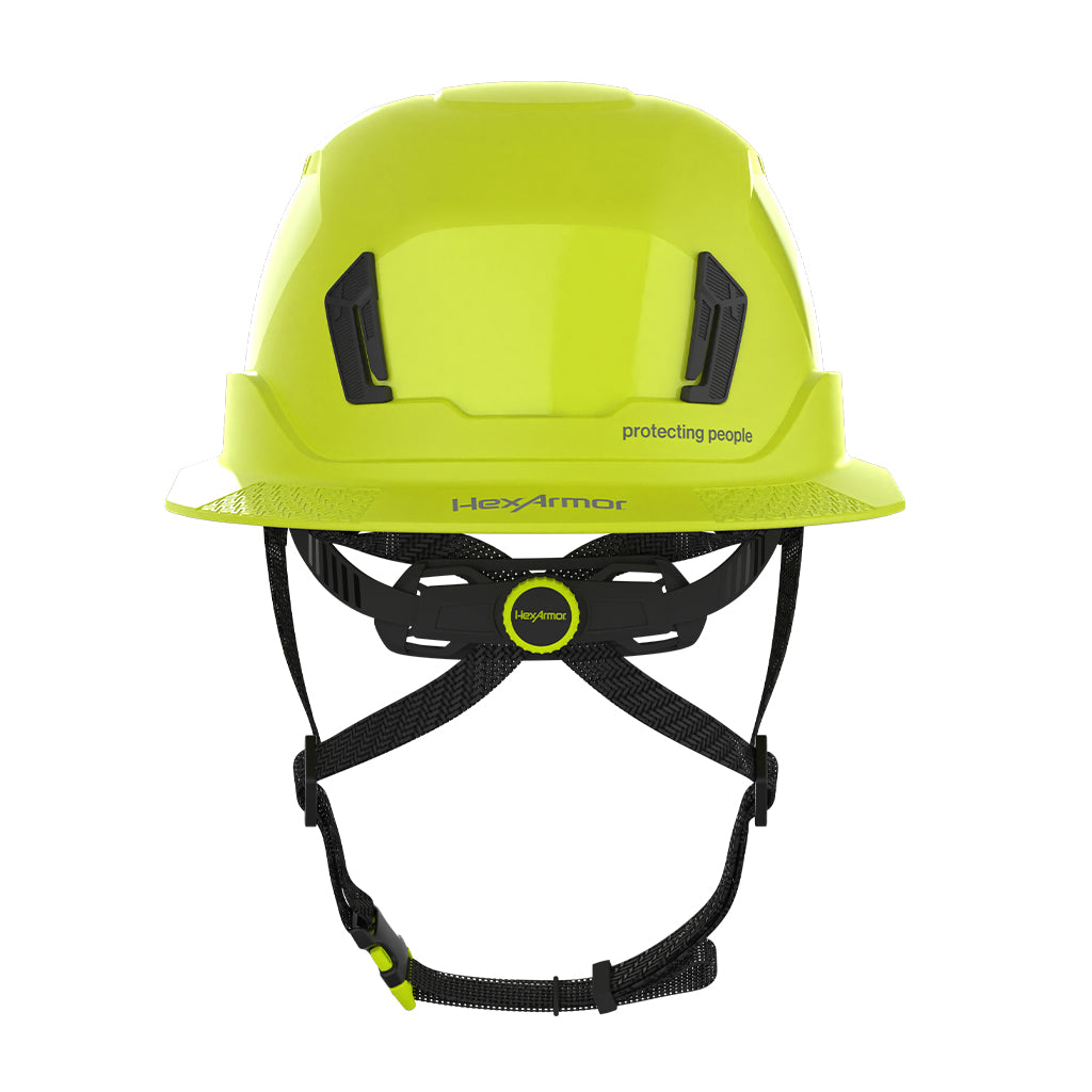 Ceros XT400 with Mips safety system in hi-vis yellow rear view image