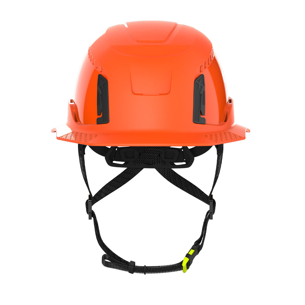 Ceros XT400 with Mips safety system in hi-vis orange front view image