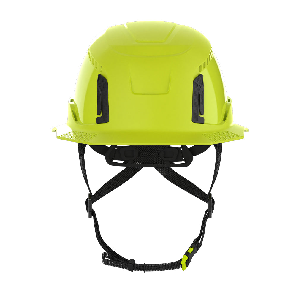 Ceros XT400 with Mips safety system in hi-vis yellow front view image