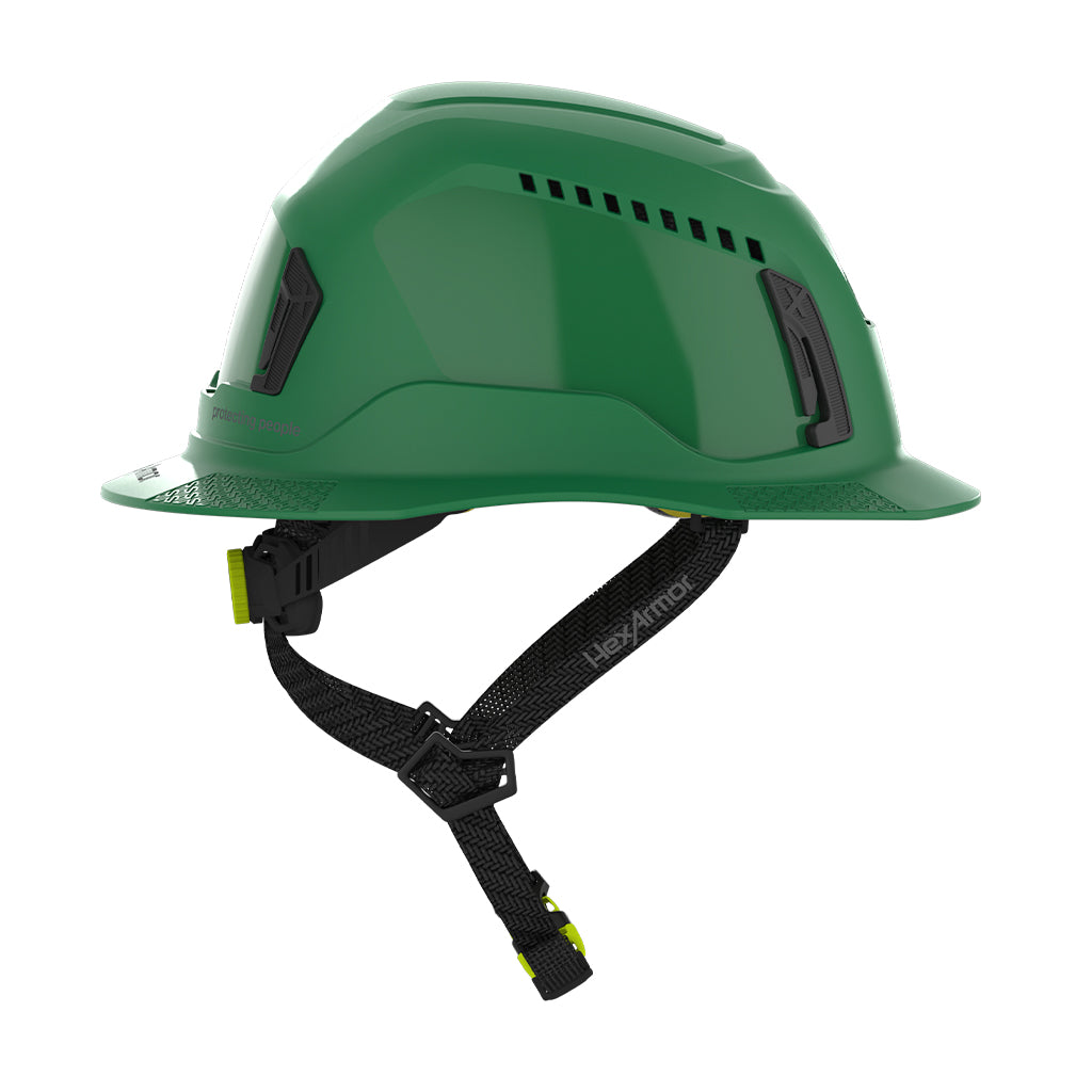 Ceros XT400 with Mips safety system in green sideview image