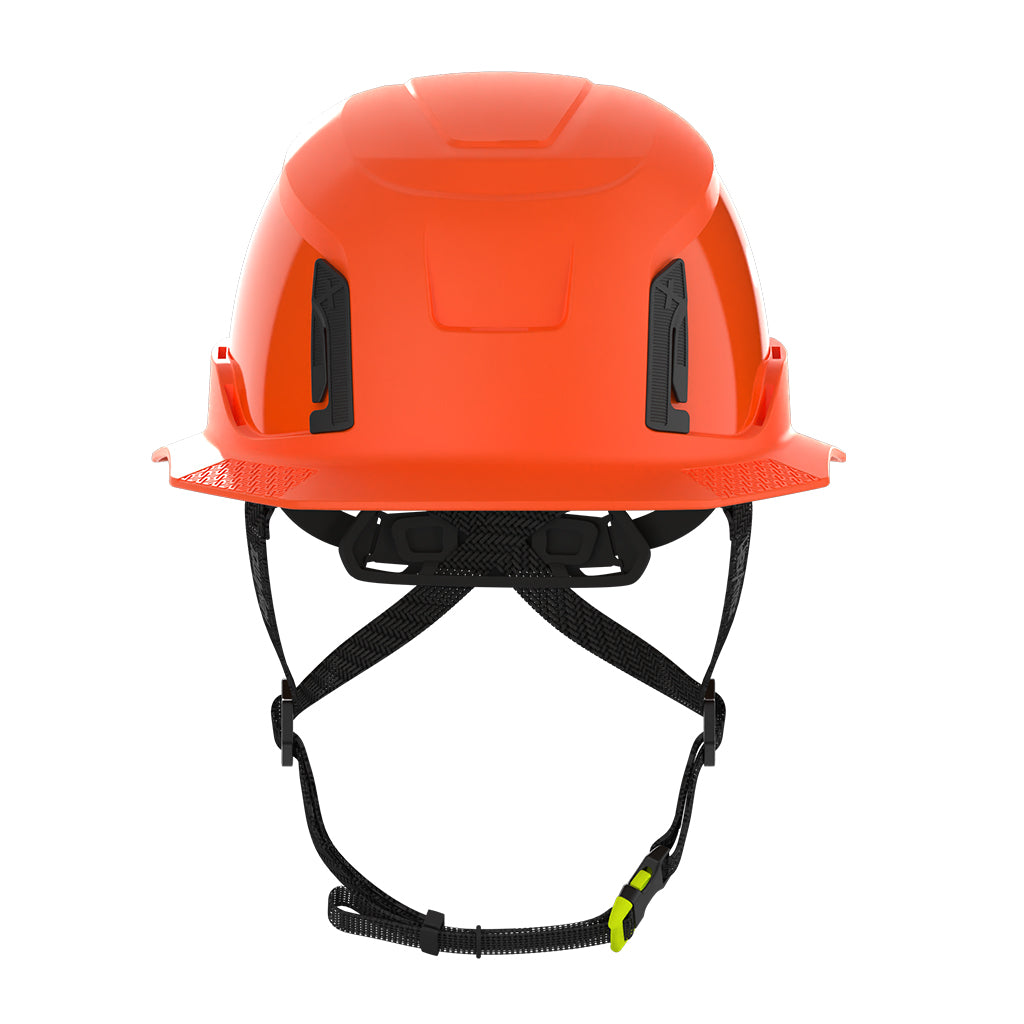 Ceros XT400E with Mips safety system in hi-vis orange front view image