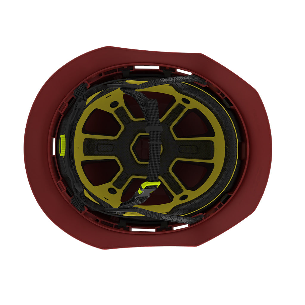 Ceros XT400E with Mips safety system in red suspension image