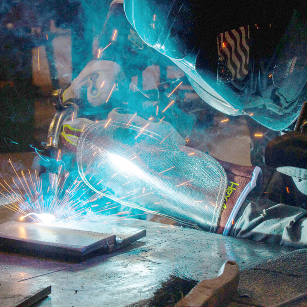 welder using HeatArmor® 1020 Heat Shield