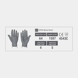 HexArmor helix 2087 A4 360 degree cut resistant zone on hand