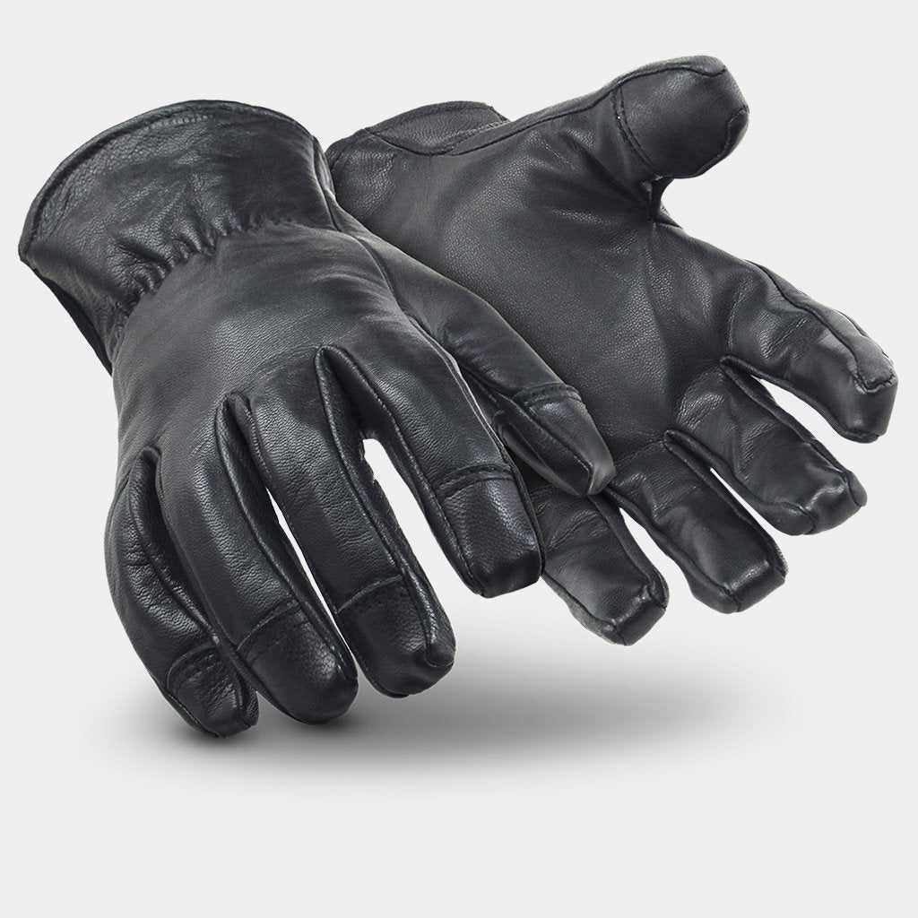 Hexarmor pointguard ultra 4046 black goatskin leather needle-resistant gloves with a slipfit cuff